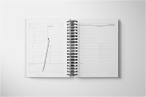 white space daily planner